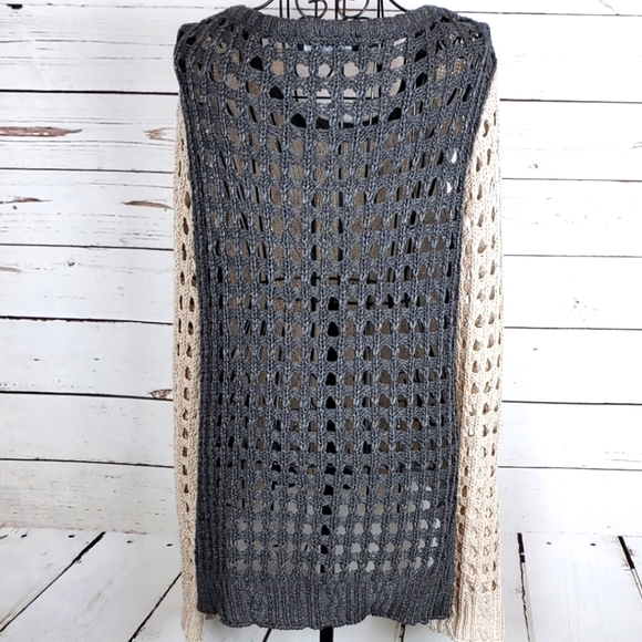 One Grey Day Metallic Cable Knit Sweater - Picture 5 of 6